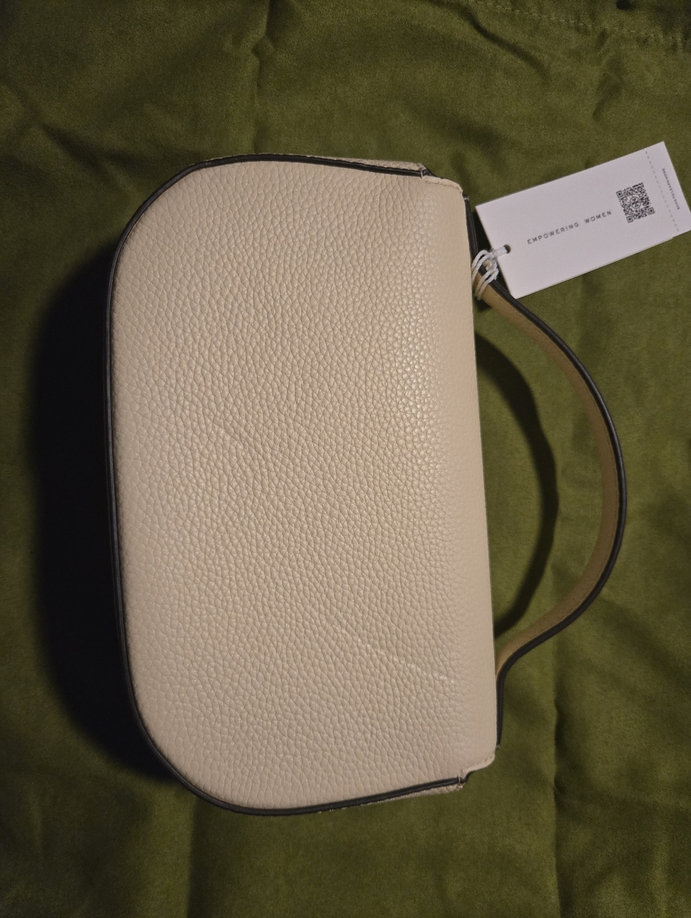 Tory Burch Lemon Yellow Pebbled Leather Top-Handle Shoulder Bag - Picture 6 of 6
